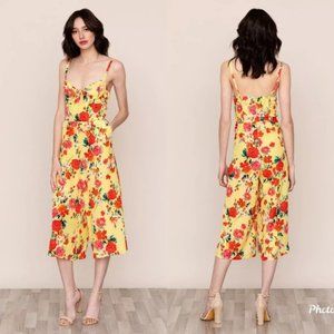Anthropologie Yumi Kim Floral Milan Jumpsuit Sz M